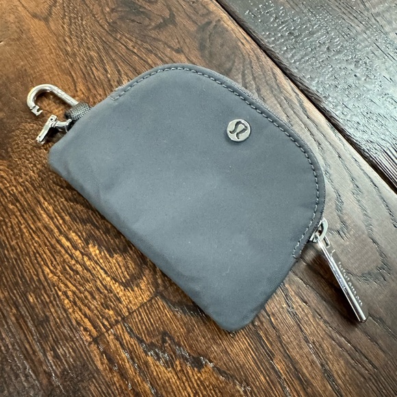 lululemon athletica Accessories - Lululemon athletica Gray Coin Keychain Pouch with Logo